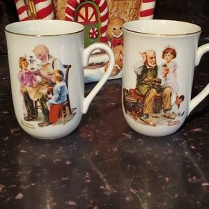 Norman Rockwell cups